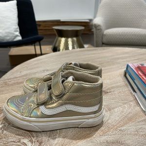 Metallic gold toddler vans